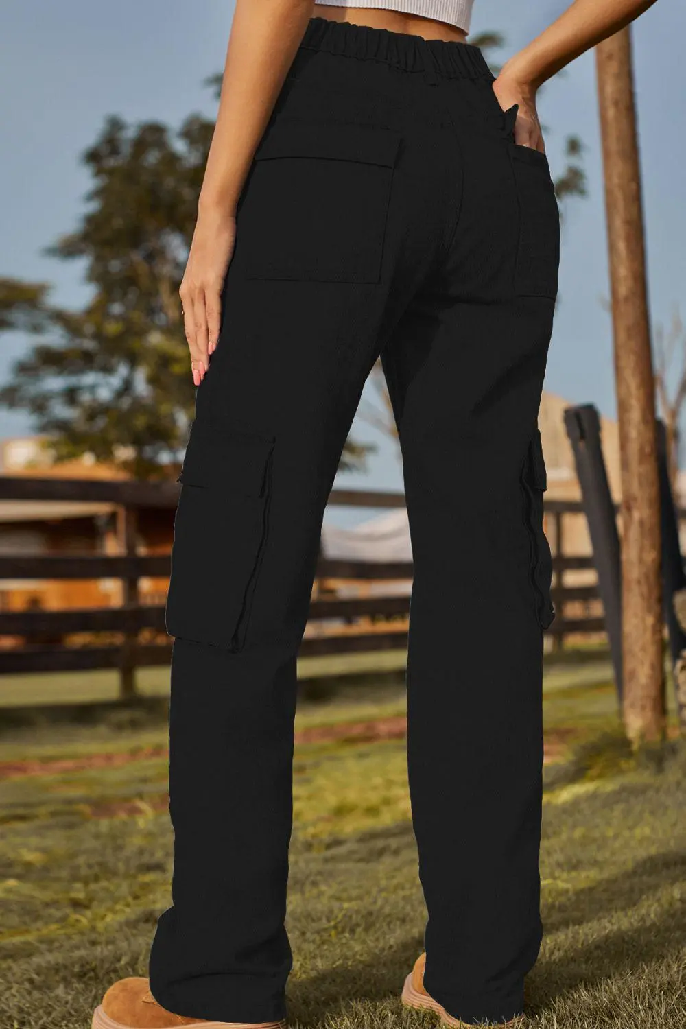 Washed Loose Fit Pocketed Denim Jeans