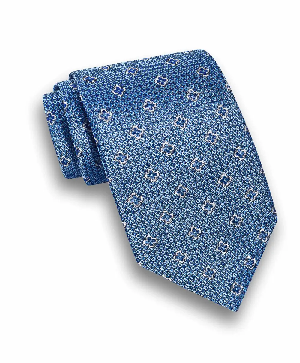 Polished Neat Jacquard Silk Tie