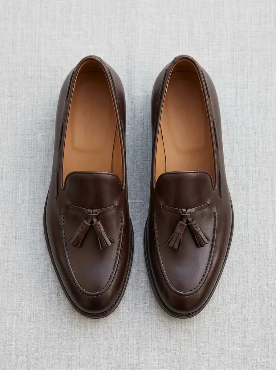 Unisex Refined Tassel Leather Loafer Shoes