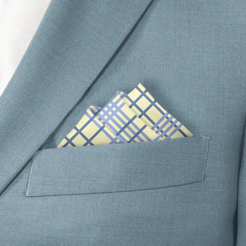 Distinctive Sophisticated Plaid Pocket Square