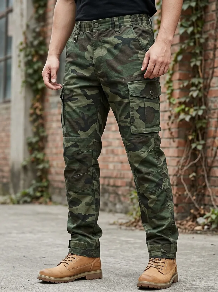 Men's Tactical Outdoor Camouflage Printed Cargo Pants