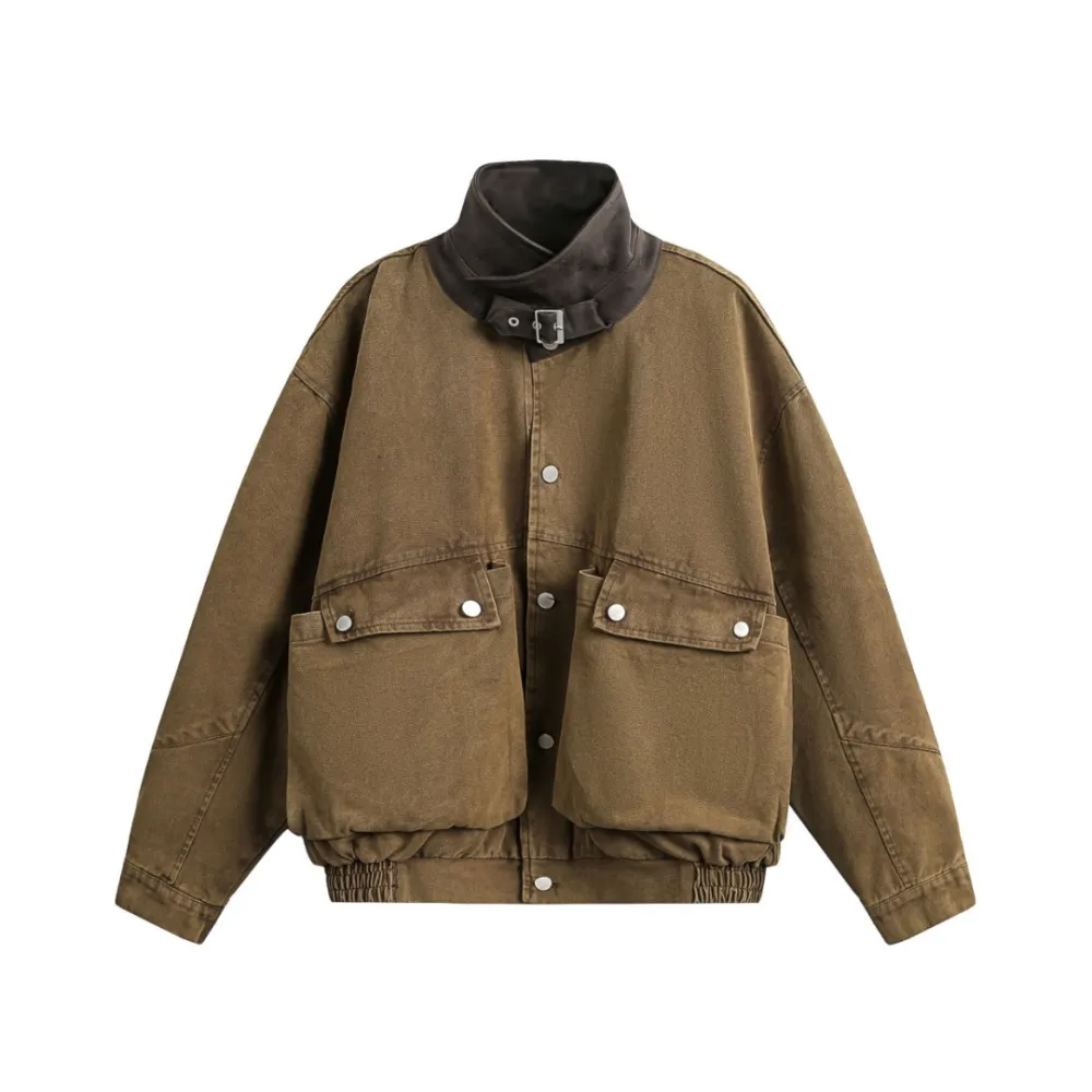 Buckle Collar Utility Jacket