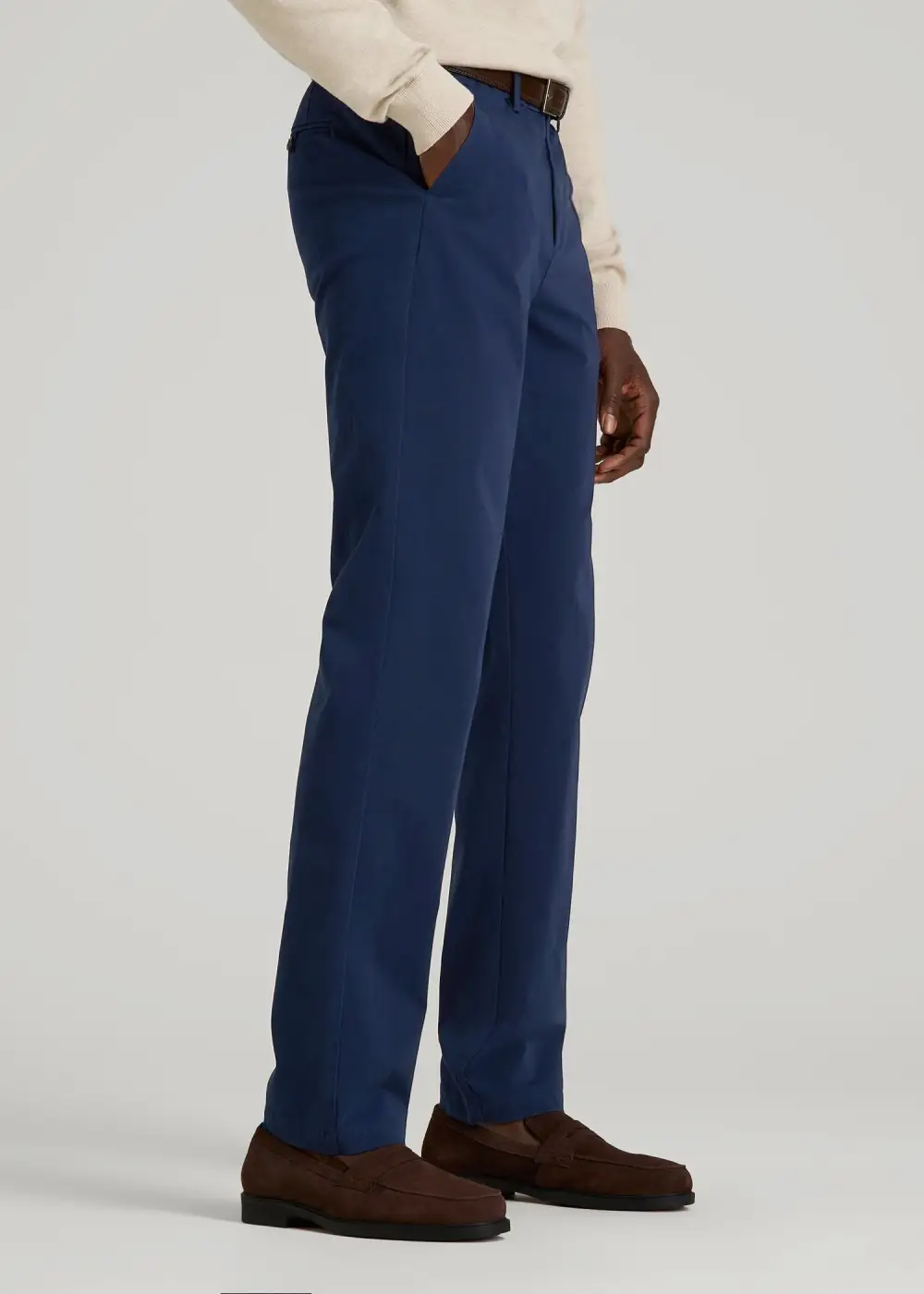 Men's Relaxed Straight Leg Chino Cotton Pants