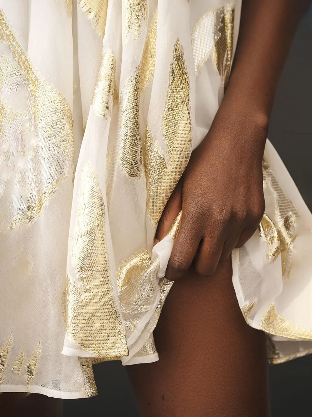 Sequins Hanging Neck Halter Print Mini Dress