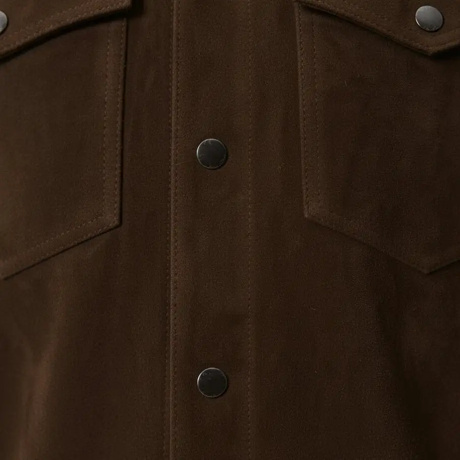 Utility Suede Trucker Jacket