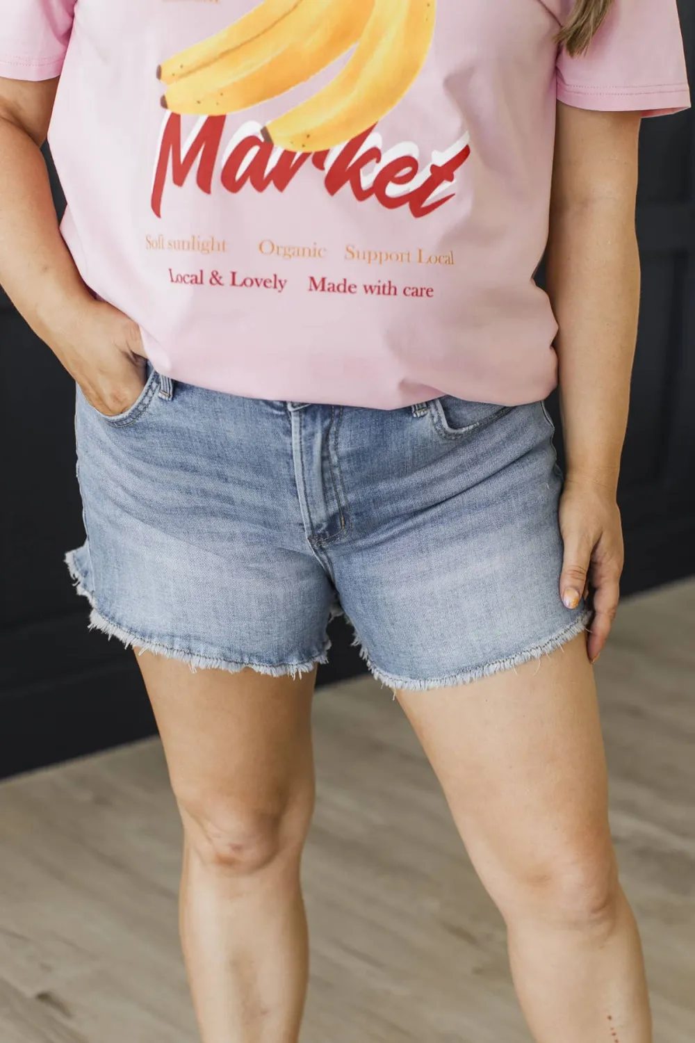 High-Rise Denim Everyday Shorts