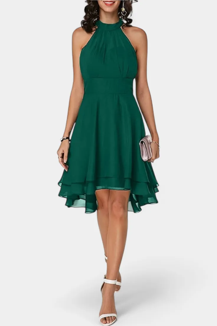 Chiffon Ruffled Casual Dress