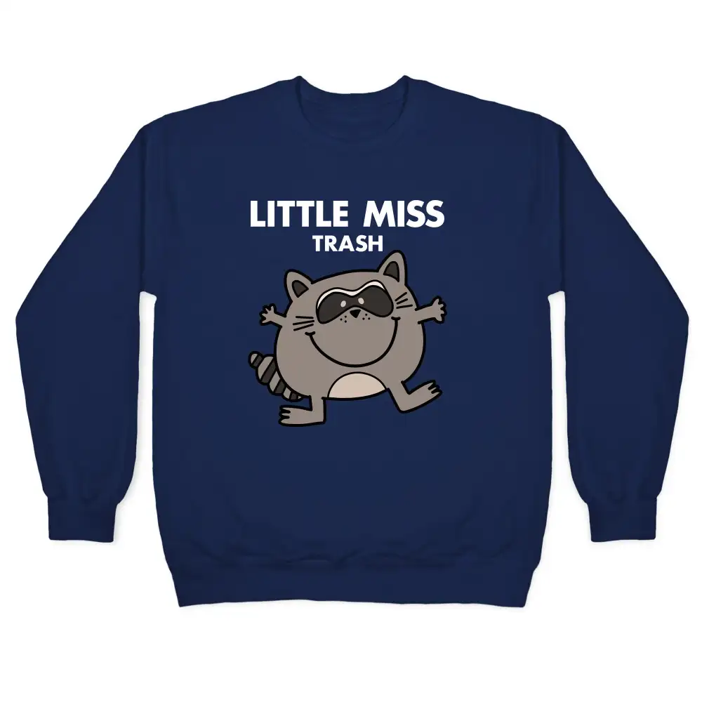 Textured Raccoon Crewneck Sweatshirt