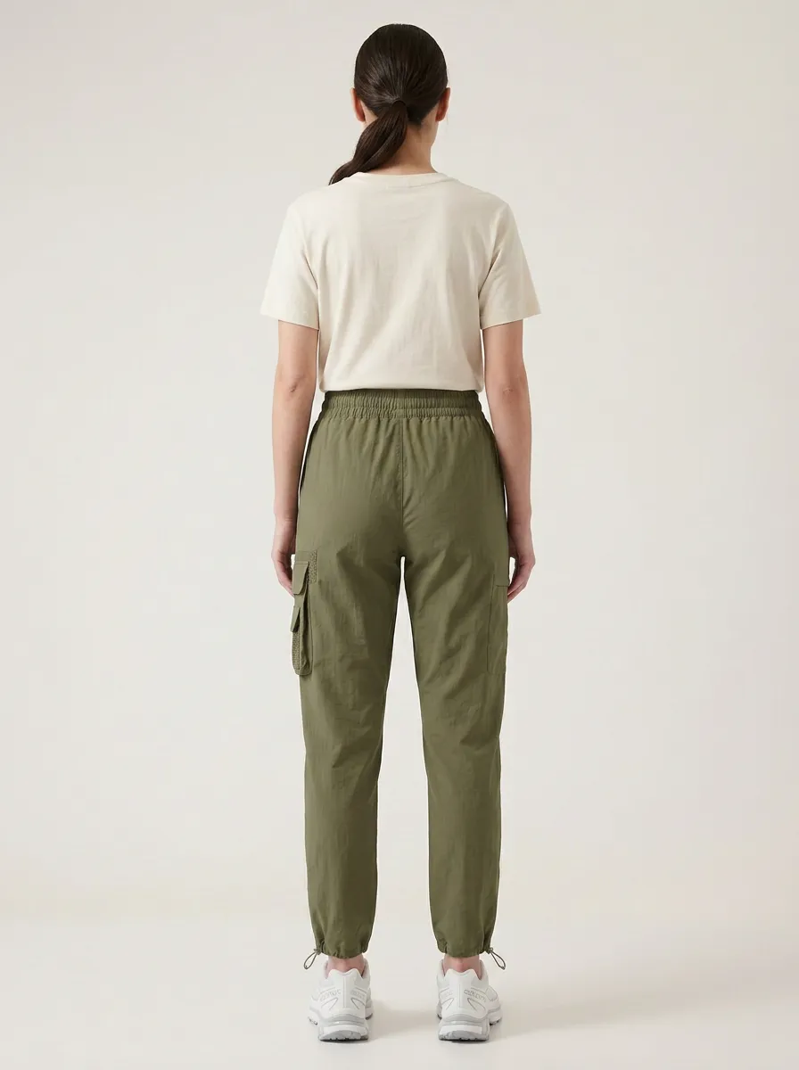 Drawstring Pocket Breathable Cargo Pants