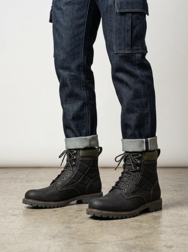 Men's Tactical Quilted Work Boots