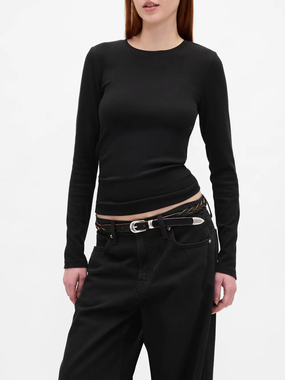 Elastic Long Sleeved T-Shirt