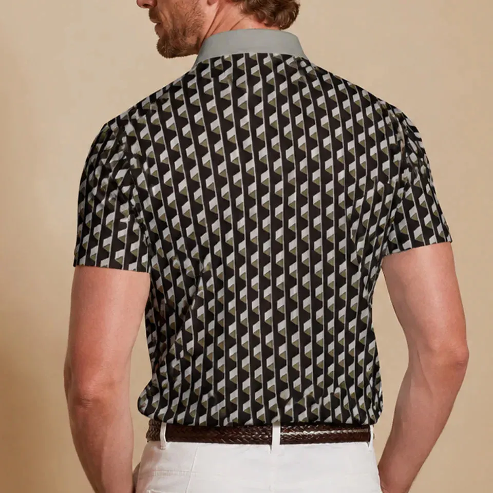 Casual Sport Short Sleeve Button Up Polo Shirt