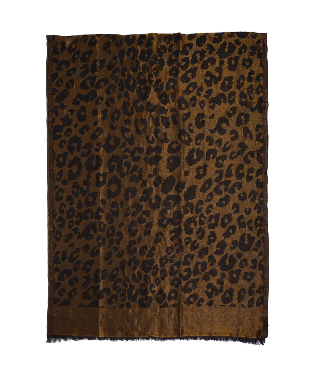Black Leopard Print Casual Style Wrap