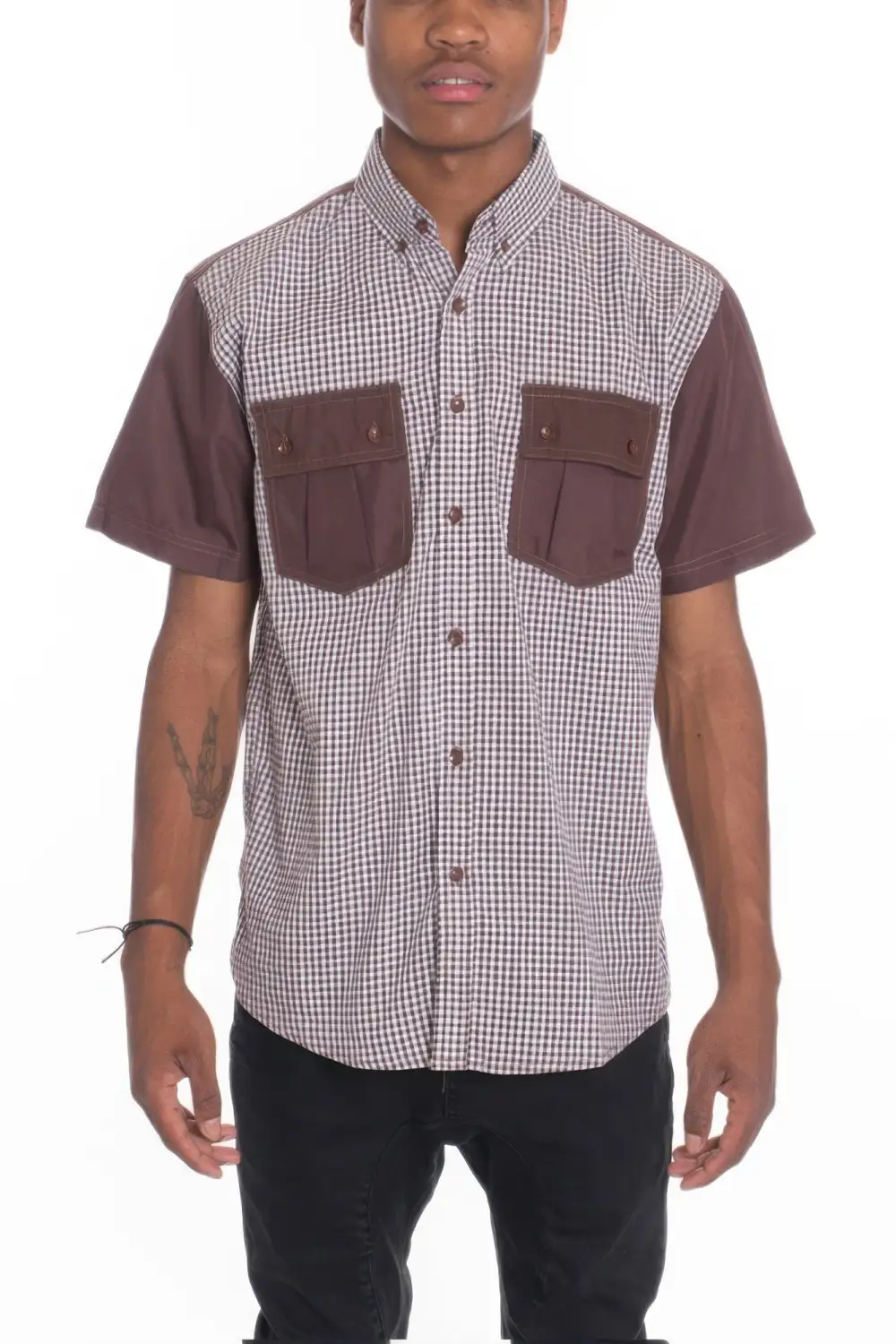 Men's Casual Short Sleeve Button-Down Shirts