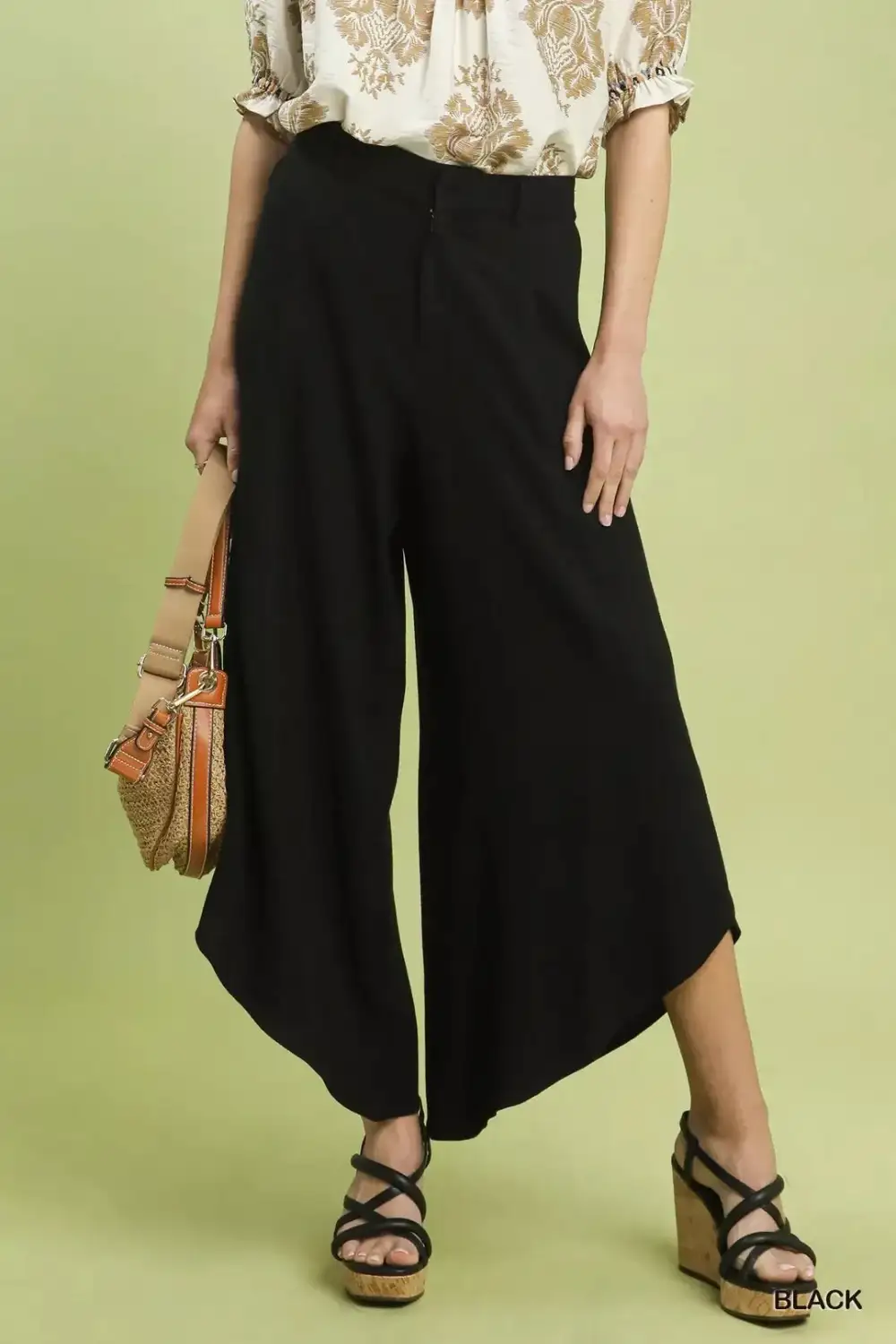 Wide Leg Pocketed Casual Everyday Pants