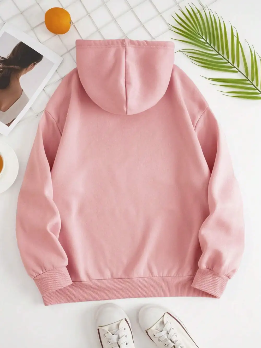 Refined Drawstring Pocketed Hoodie