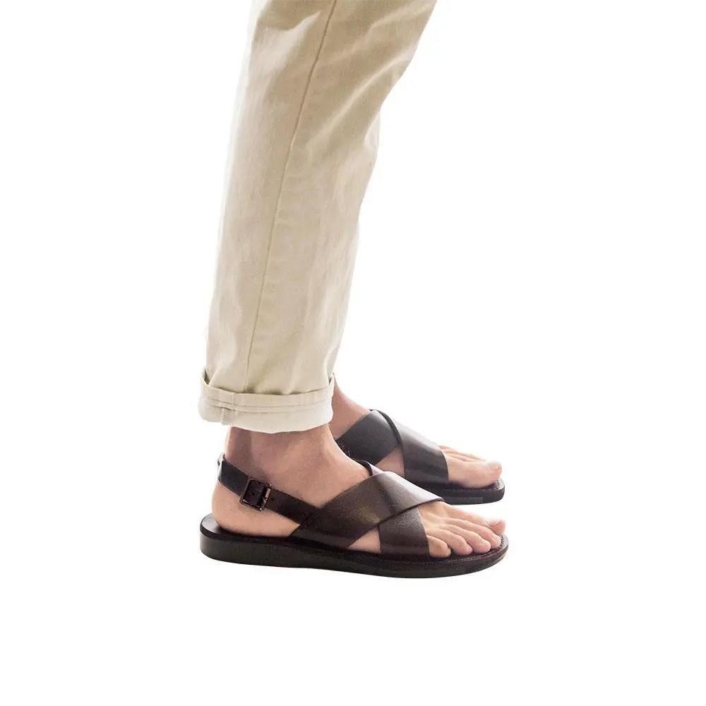 Leather Thick Strap Sandals