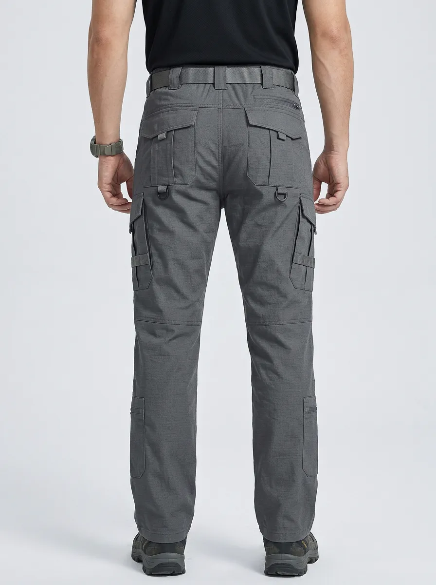 Minimal Classic-Look Men's Multi-Pocket Waterproof Tactical Cargo Pants