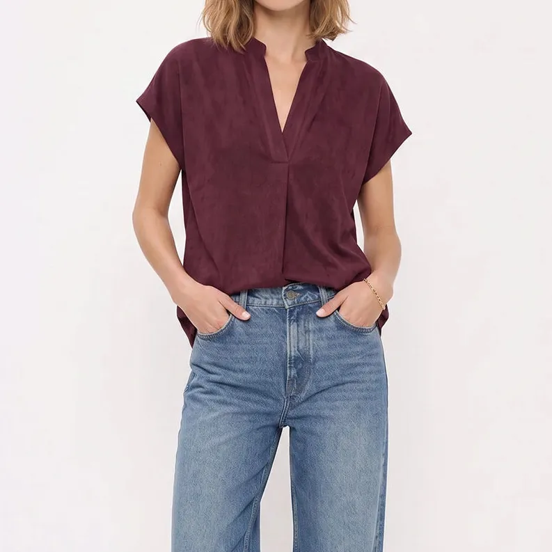 Relaxed Soft Matte Blouse