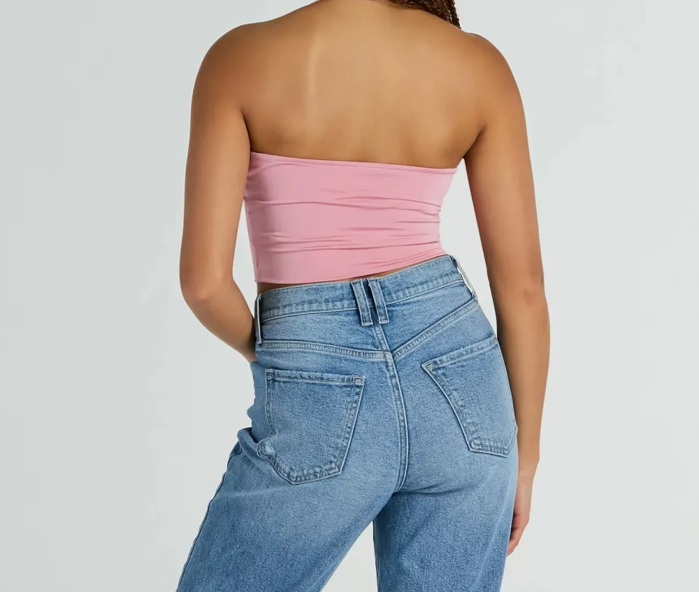 Halter Sleeveless Cropped Top