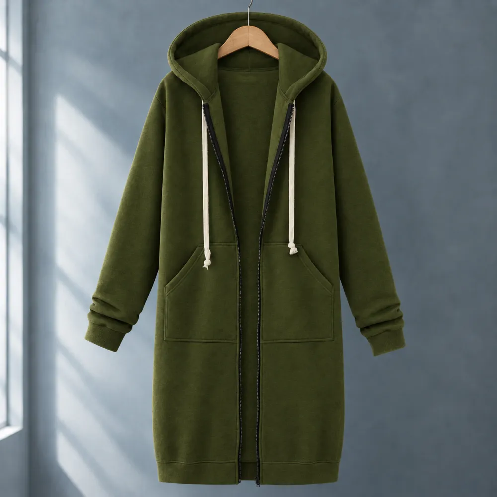 Hooded Relaxed Longline Hoodie