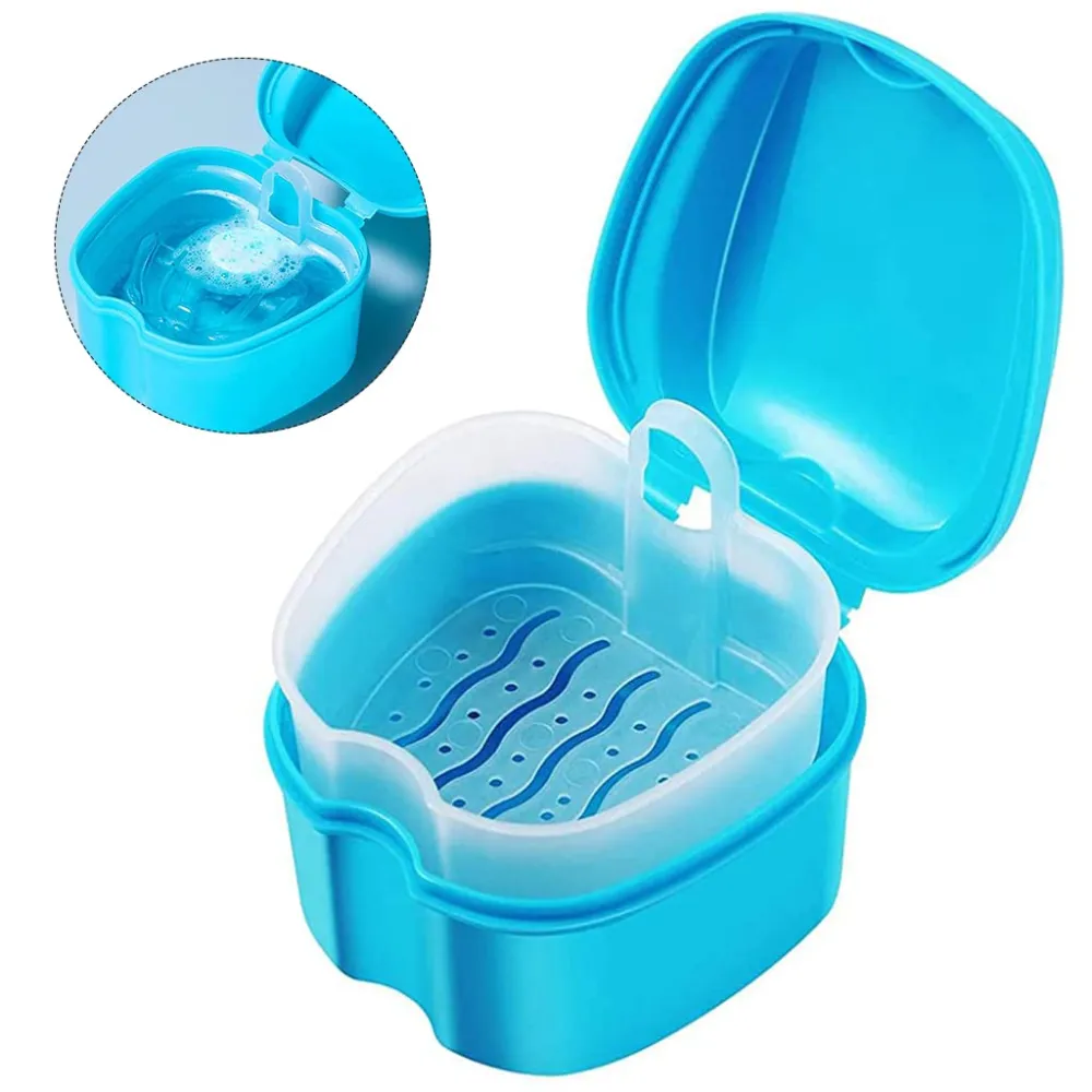 Portable Denture and Retainer Storage Case