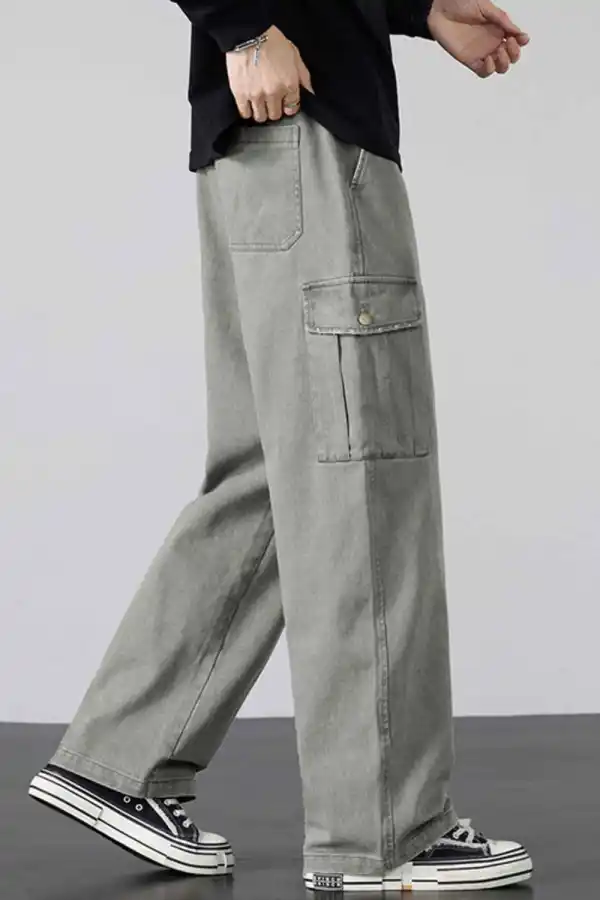 Drawstring Loose Fit Cargo Pants