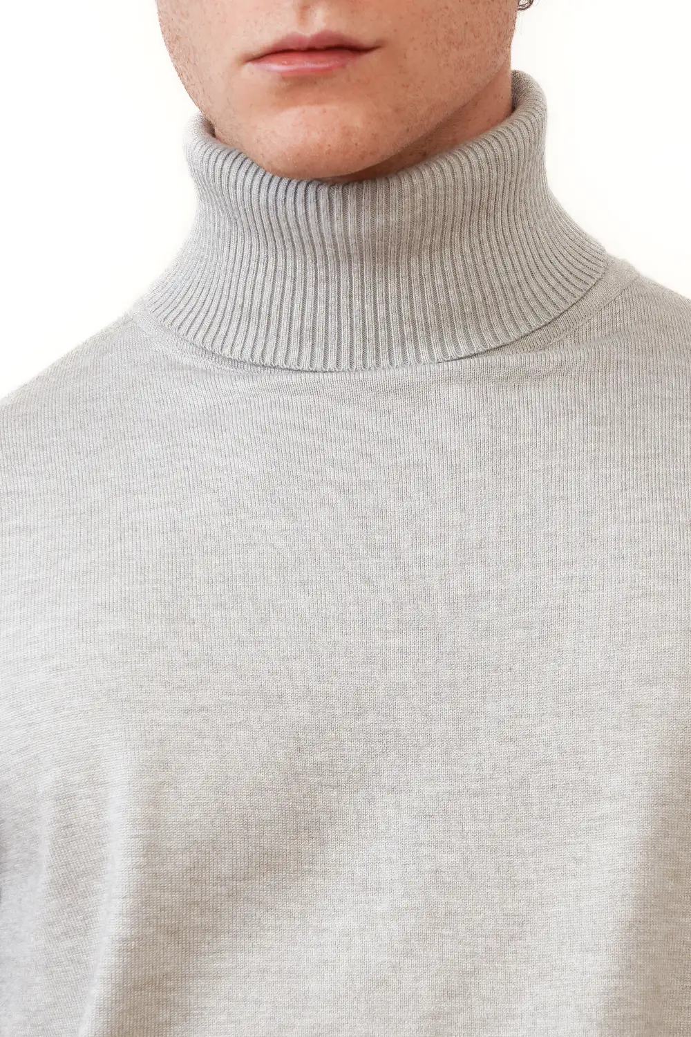 Timeless Slim Fit Viscose Turtleneck Sweater