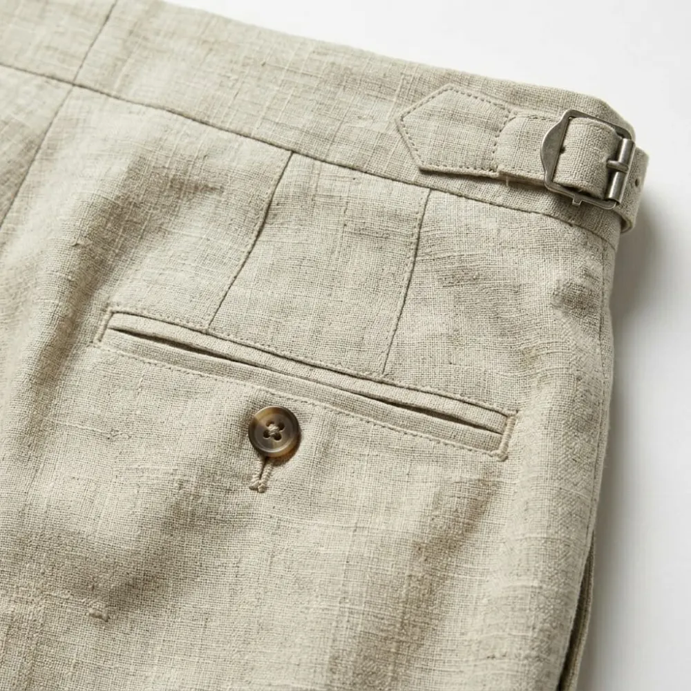 Linen Slim Fit Pants
