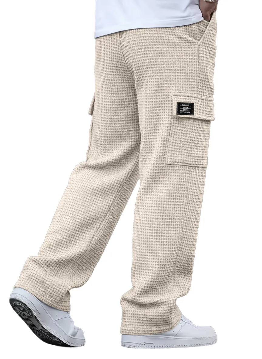 Textured Knit Utility Pocket Trousers
