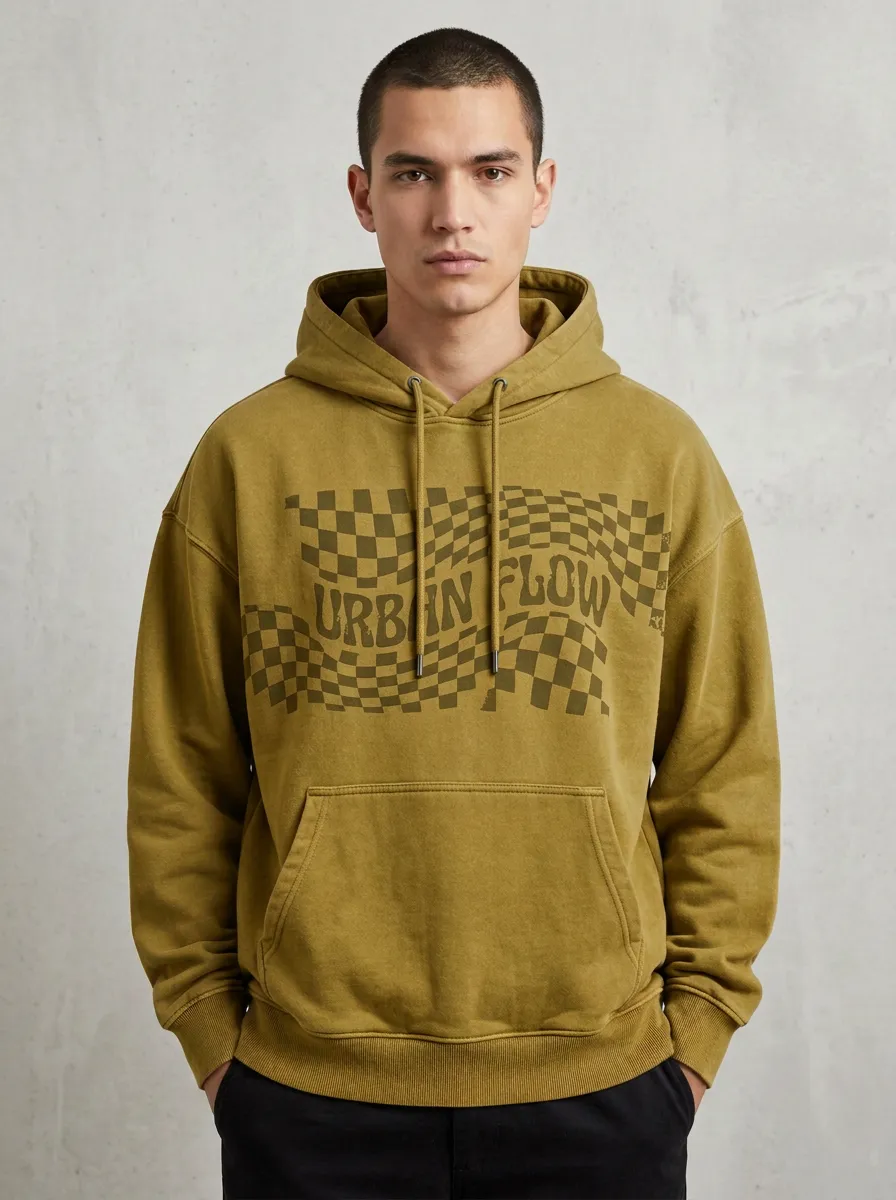 Checkered Men's Graphic Hoodie
