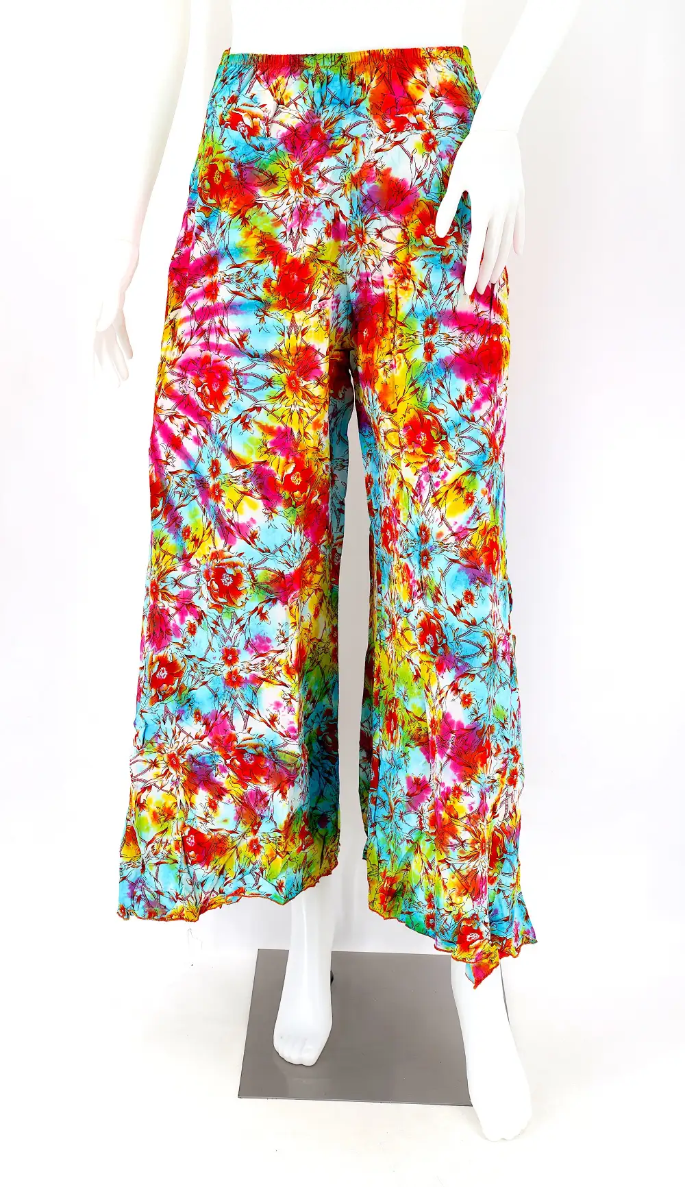 Women's Easy Fit Palazzo Wide Leg Patchwork Pants