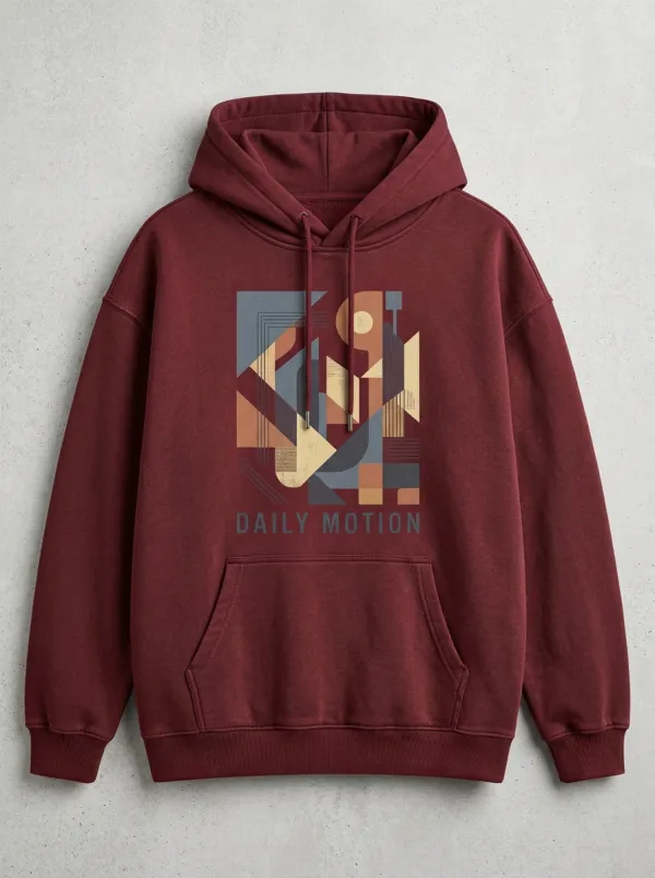 Men's Geometric Abstract Print Pullover Hoodie