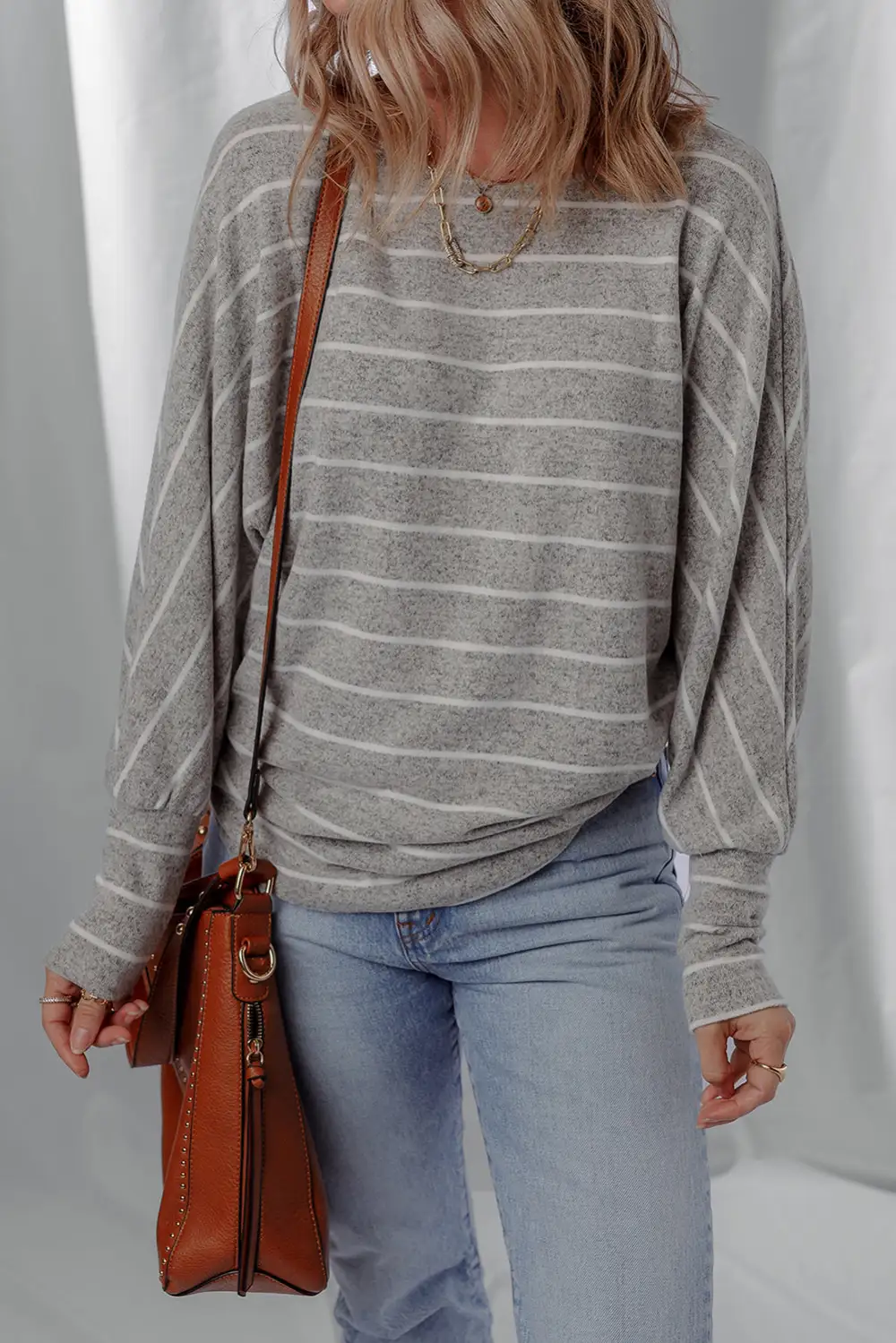 Women's Striped Drop Shoulder Top