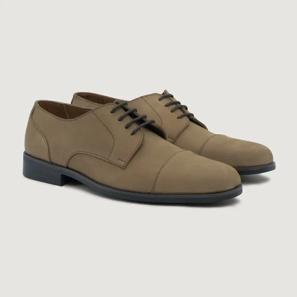 Brown Nubuck Leather Loafers