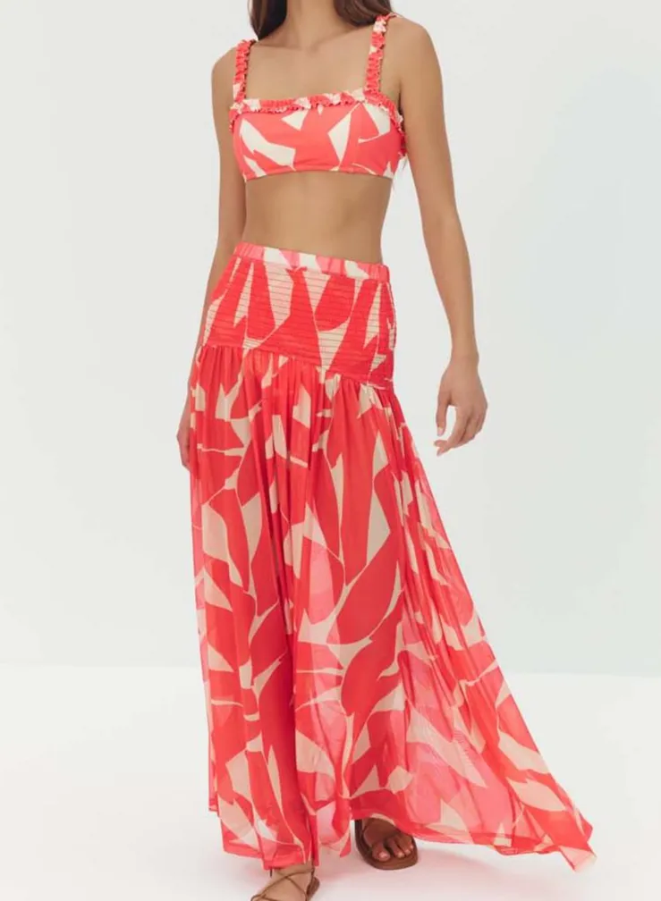 Layered Draped Beach Cover Up