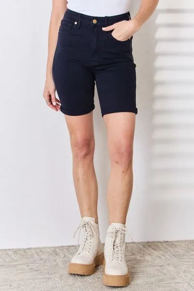 Full Size High Waist Tummy Control Shorts