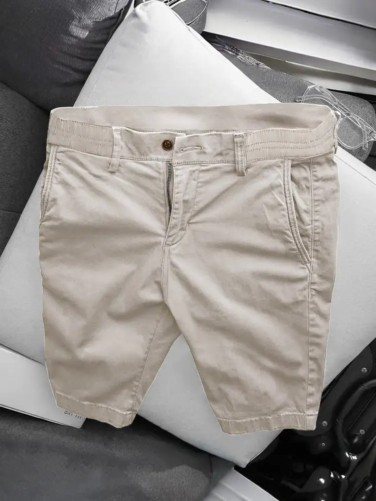 Casual Business Straight Cotton Shorts