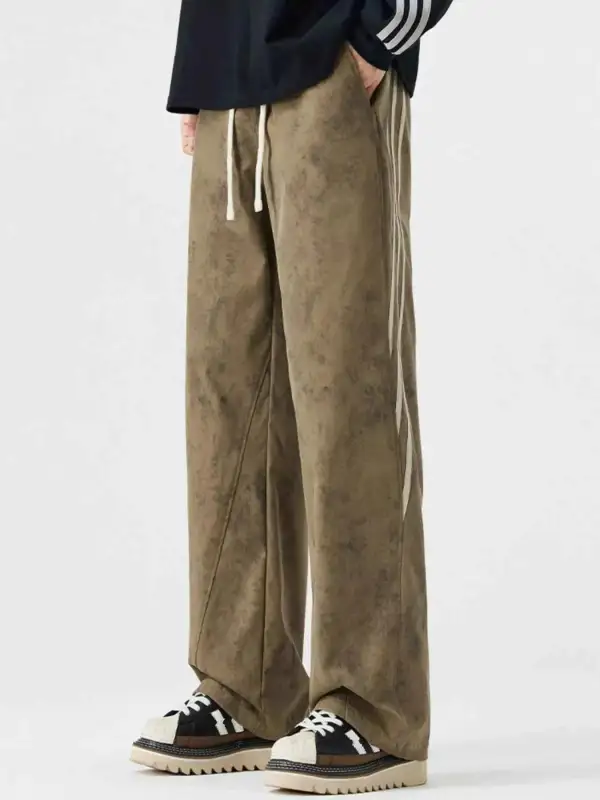 Tie-Dye Wide-Leg Casual Pants