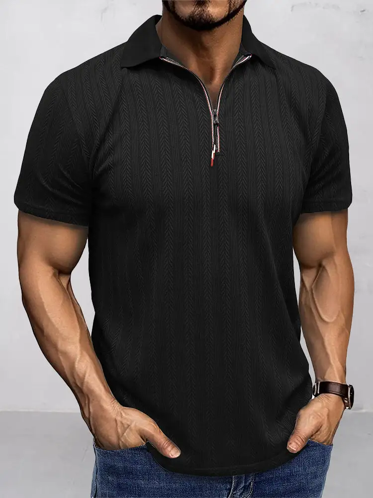 Quarter Button Polo Shirt