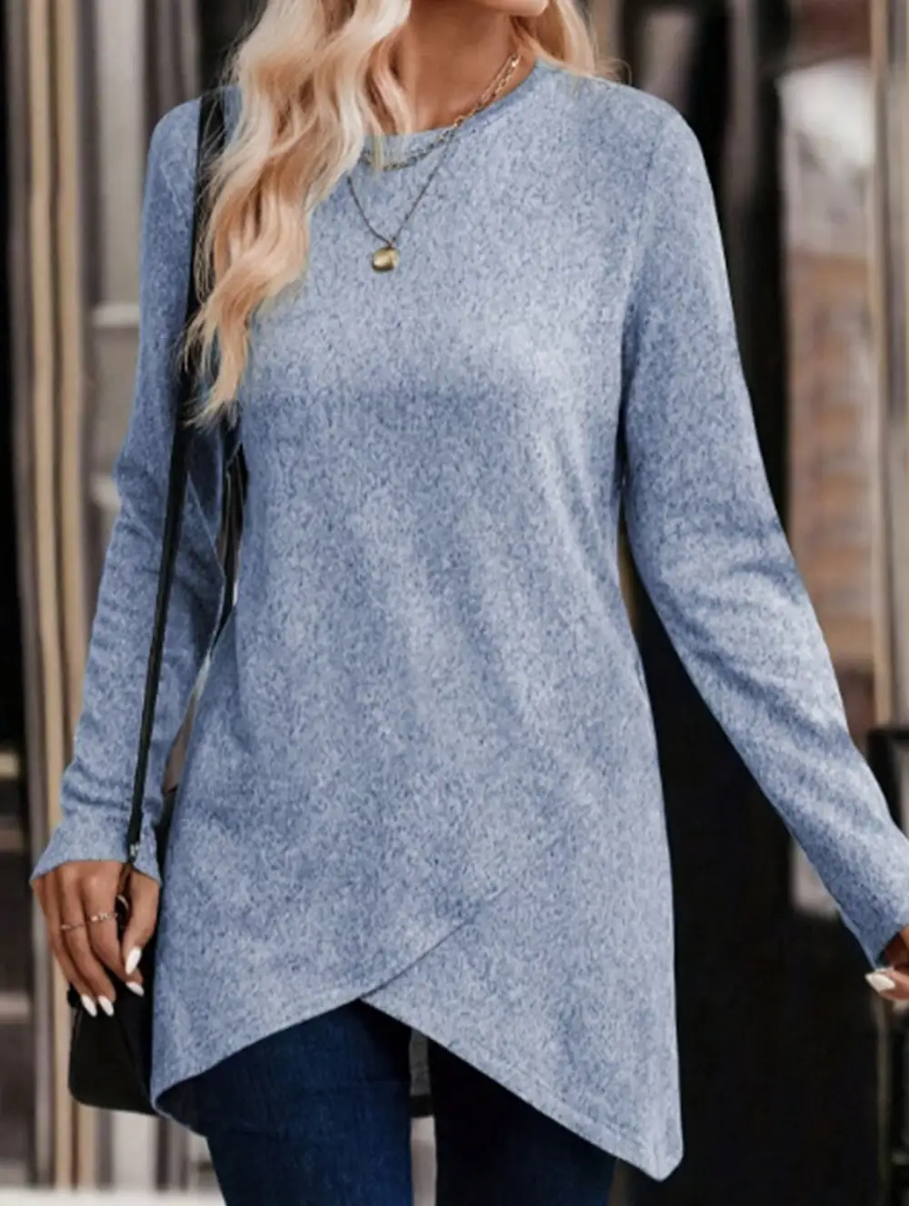 Clean Front Everyday Long-Sleeved Tops