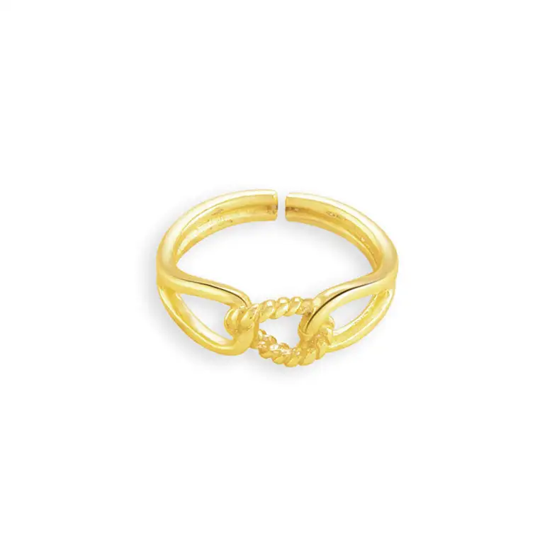 Puzzle Band Brass Ring
