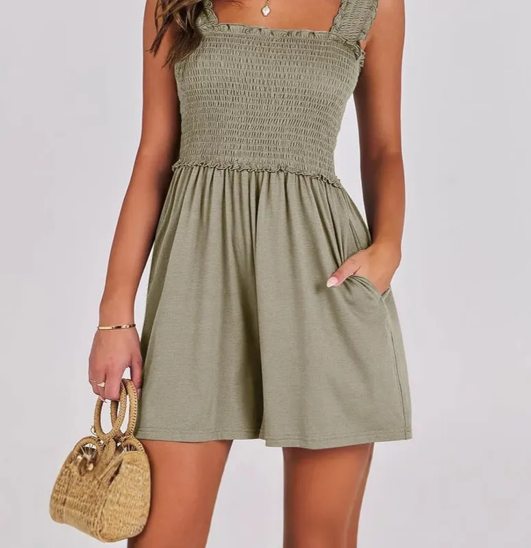 Sleeveless Square Neck Mini Dress