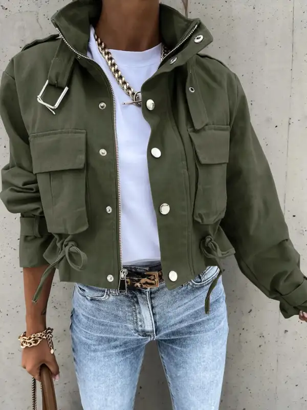 Easygoing Refined Pocketed Jacket