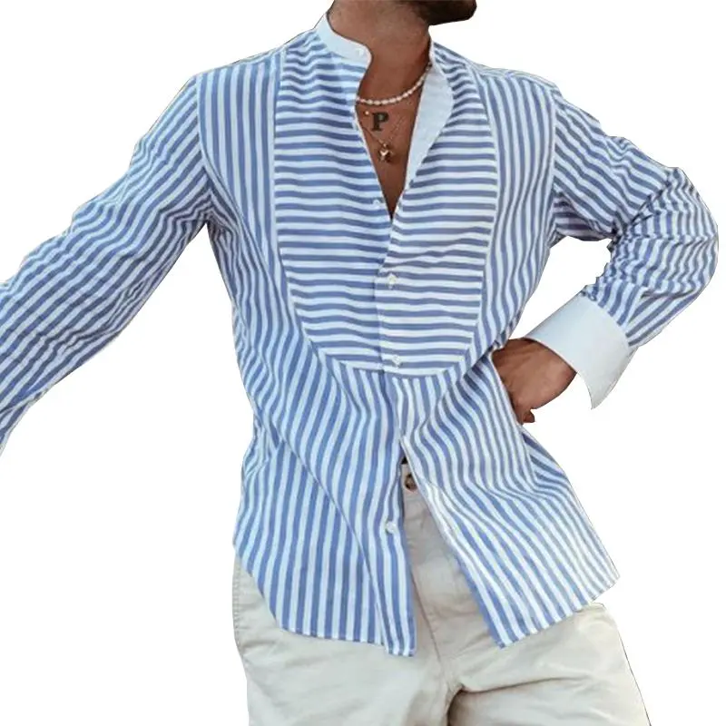 Washed Work Striped Shirt