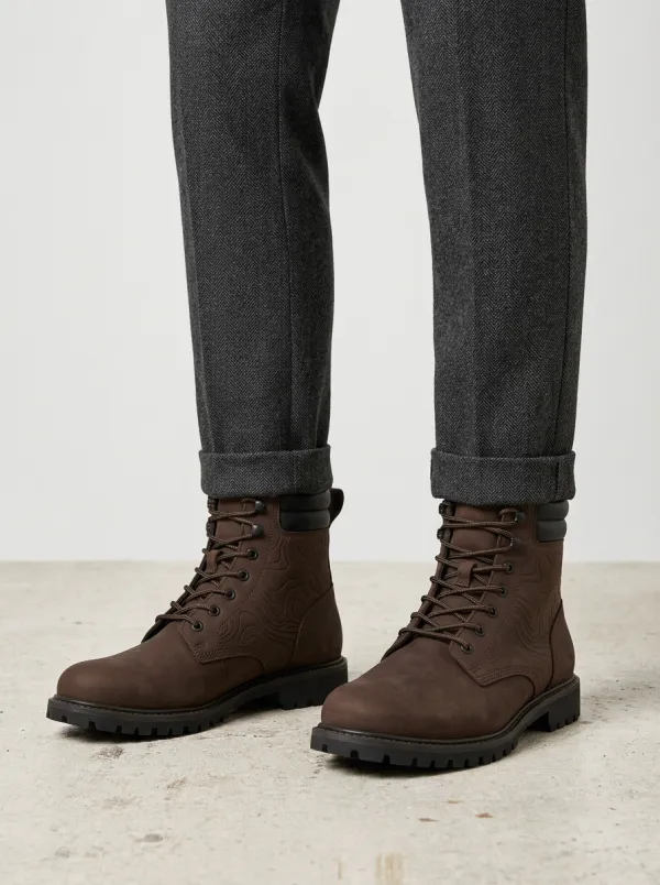 Men's Topographic Map Work Boots