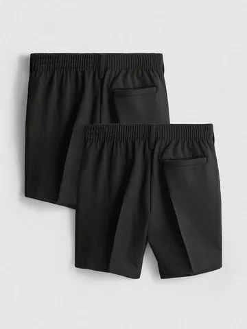 3-7yrs | 2pk Easy Iron School Shorts
