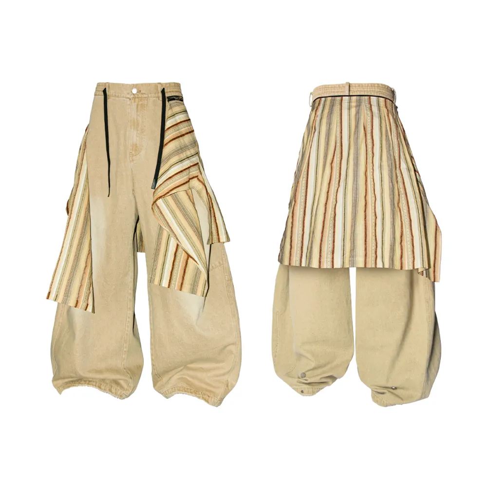 Barrel-Leg Denim Jeans