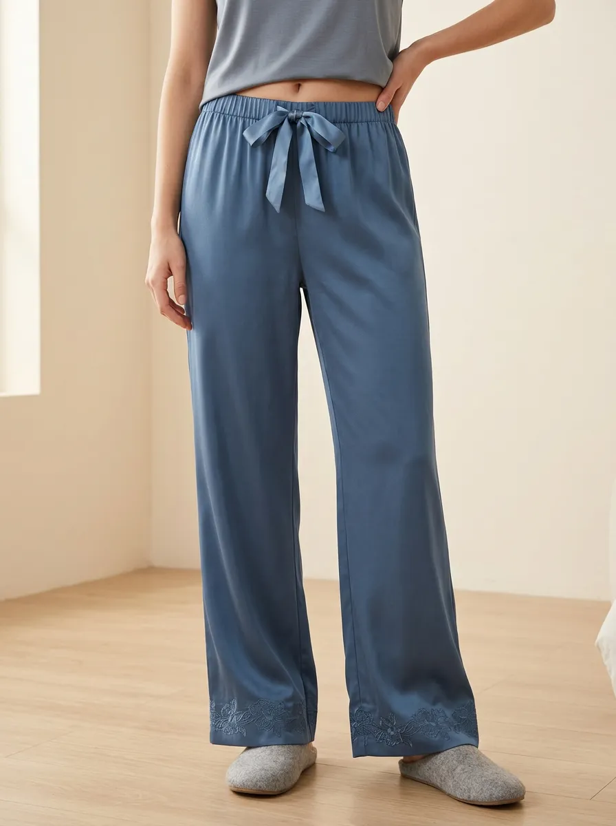 Easygoing Floral Straight Leg Sleep Pants