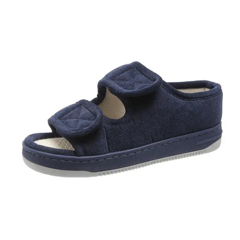 Woven Upper Slide Sandals